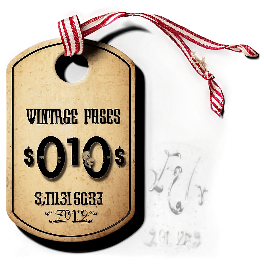 Vintage Price Tag Style Png 87