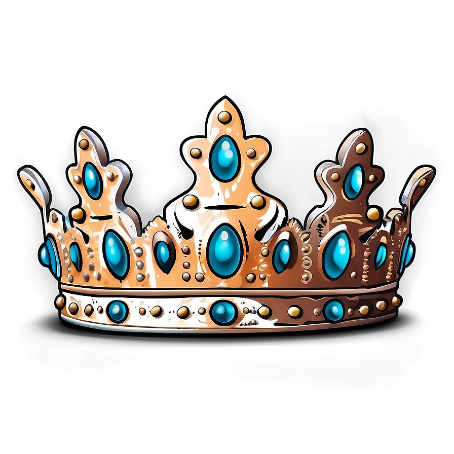 Vintage Prince Crown Sketch Png 06282024