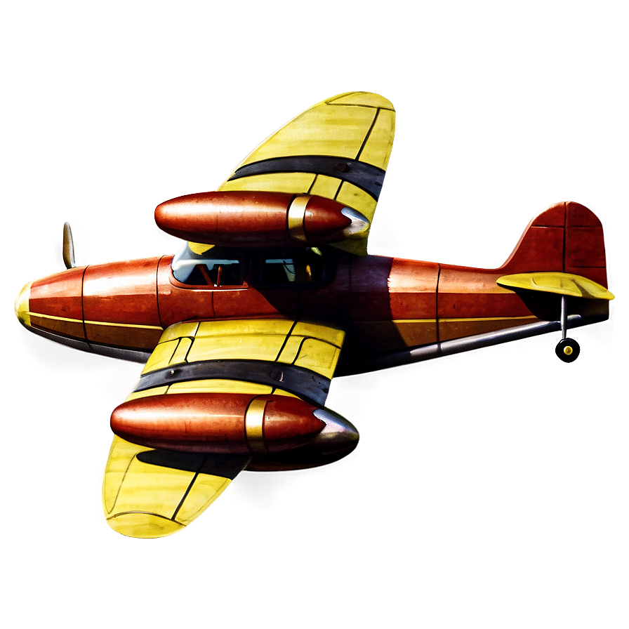 Vintage Propeller Plane Png 05042024