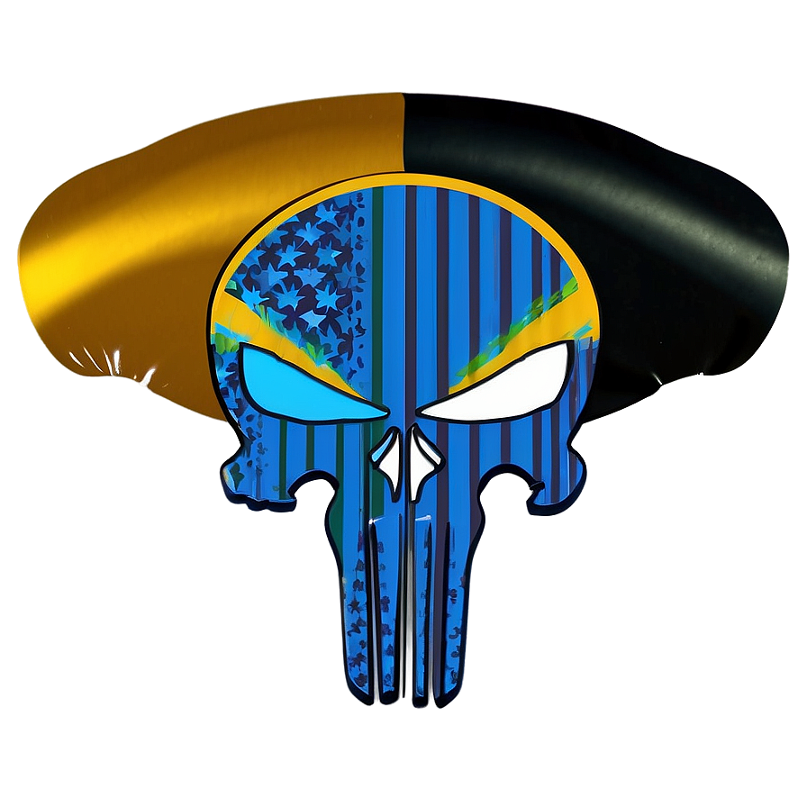Vintage Punisher Skull Representation PNG 06252024 PNG with transparent background