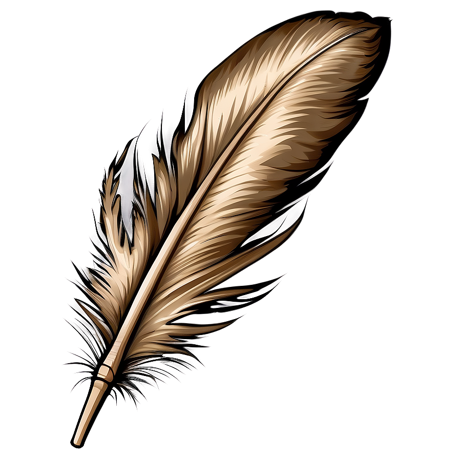 Vintage Quill Pen Feather Png 05042024