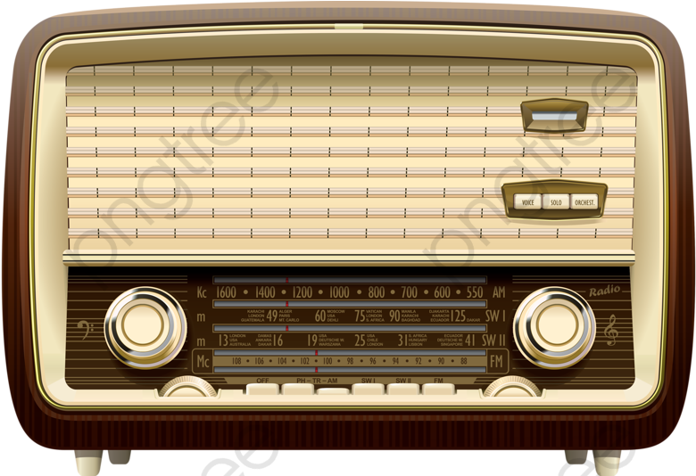 Old Radio Png, Transparent Png PNG with transparent background