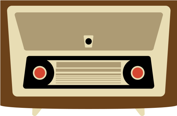 Radio Vector Png - Old Radio Png Vector, Transparent Png PNG with transparent background