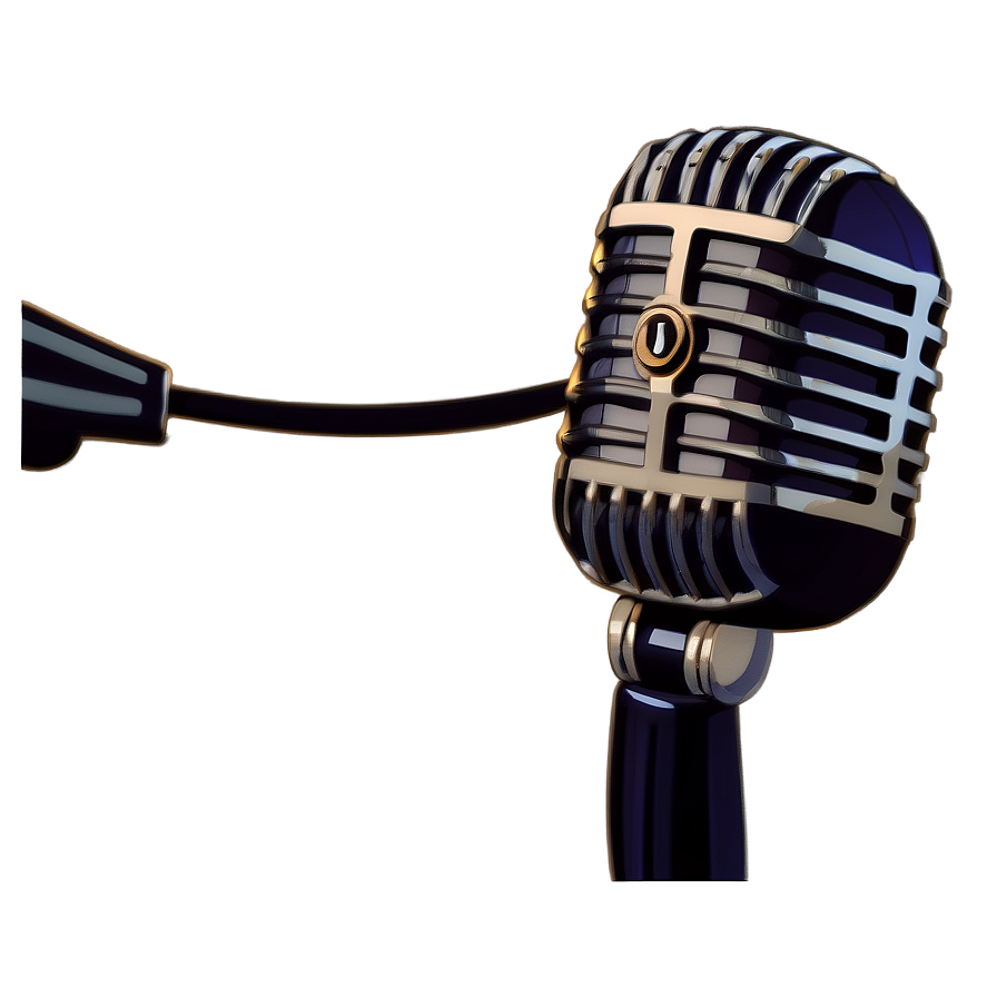 Vintage Radio Microphone Png 04292024