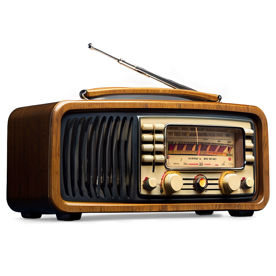 Vintage Radio PNG 05242024 PNG image with a transparent background, free high-resolution download