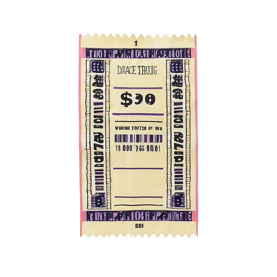 Vintage Raffle Ticket Design