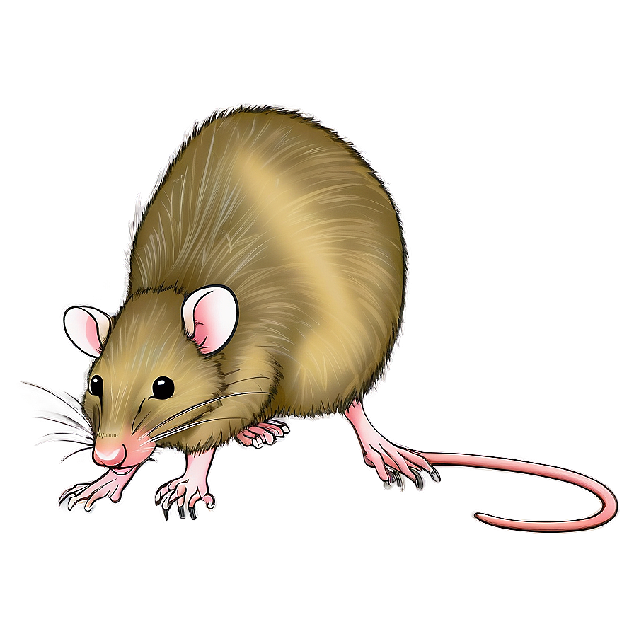 Vintage Rat Drawing PNG lxe PNG with transparent background
