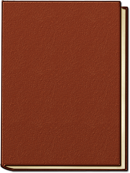 Vintage Red Book Cover PNG with transparent background