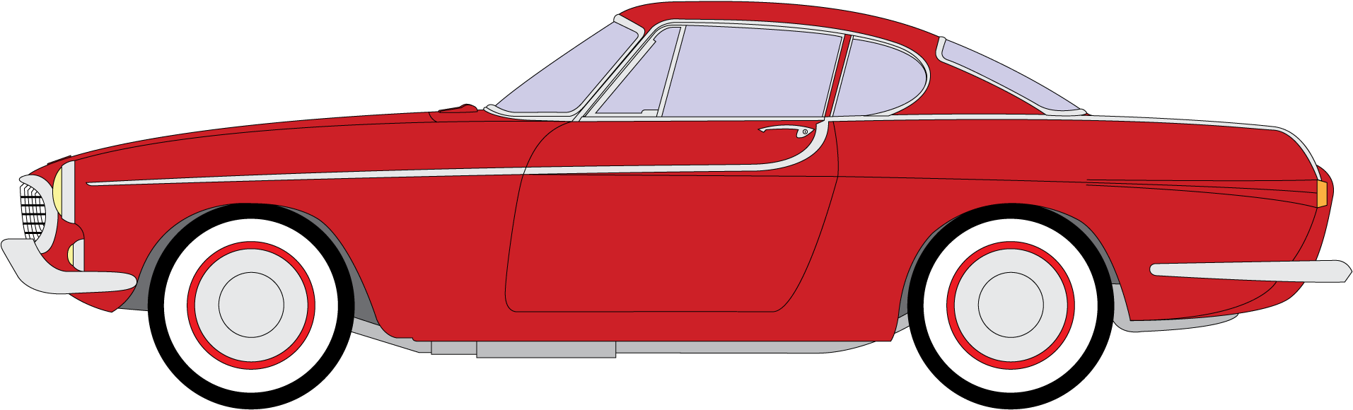 Volvo P1800 Png Clipart - Volvo P1800, Transparent Png PNG image with a transparent background, free high-resolution download