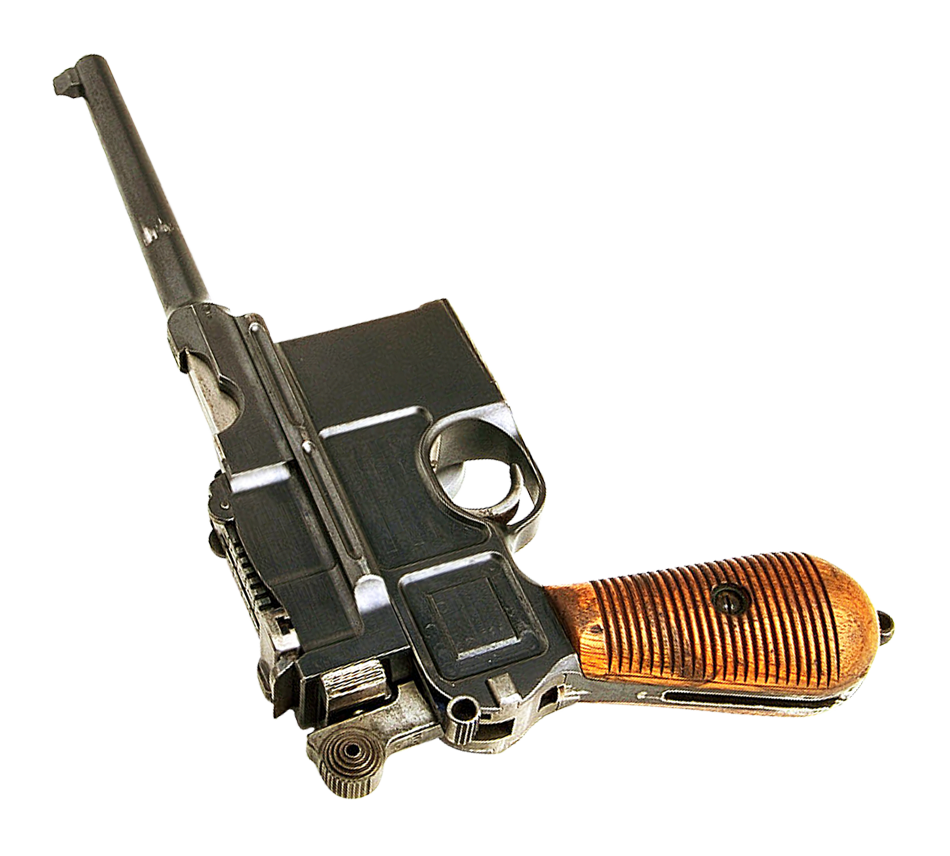 Vintage Revolver Isolated PNG with transparent background