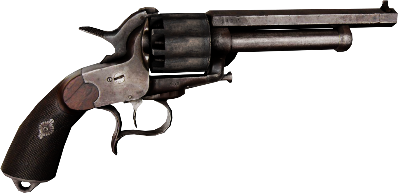 Lemat Revolver Weapon Firearm Trigger - Revolver Stock, HD Png Download PNG with transparent background