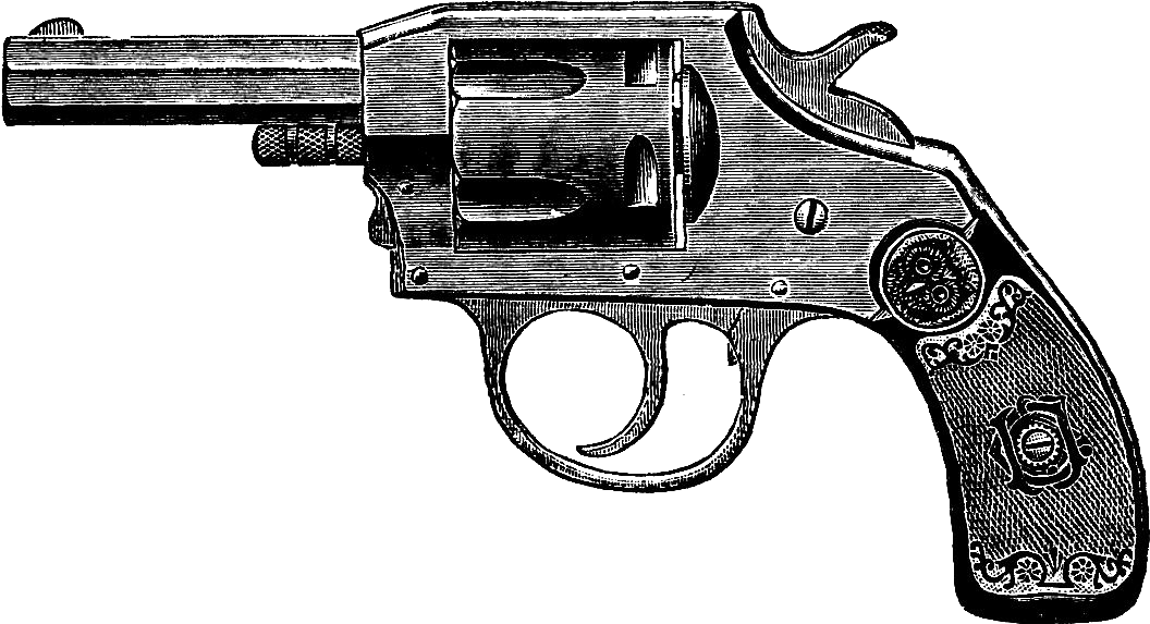 Revolver Vintage Png, Transparent Png PNG with transparent background