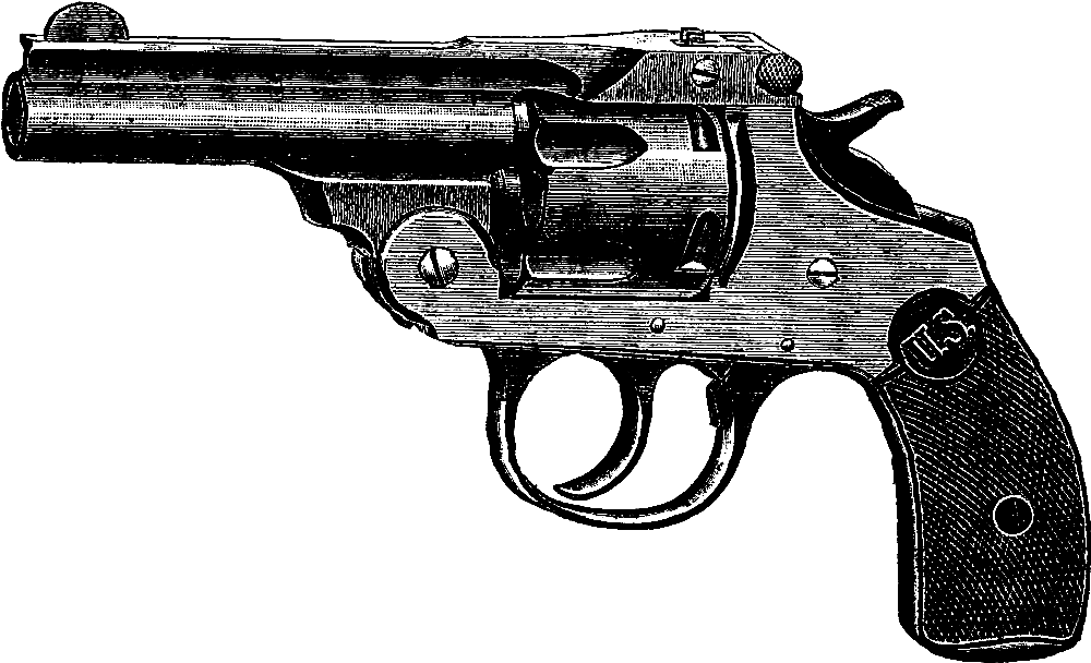 Transparent Vintage Stamp Png - Revolver Vintage Png, Png Download PNG with transparent background