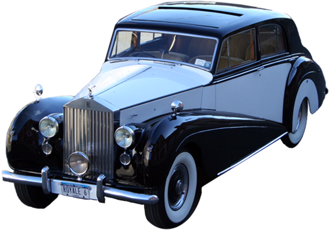 1950 Car Png - Rolls Royce Vintage Png, Transparent Png PNG with transparent background