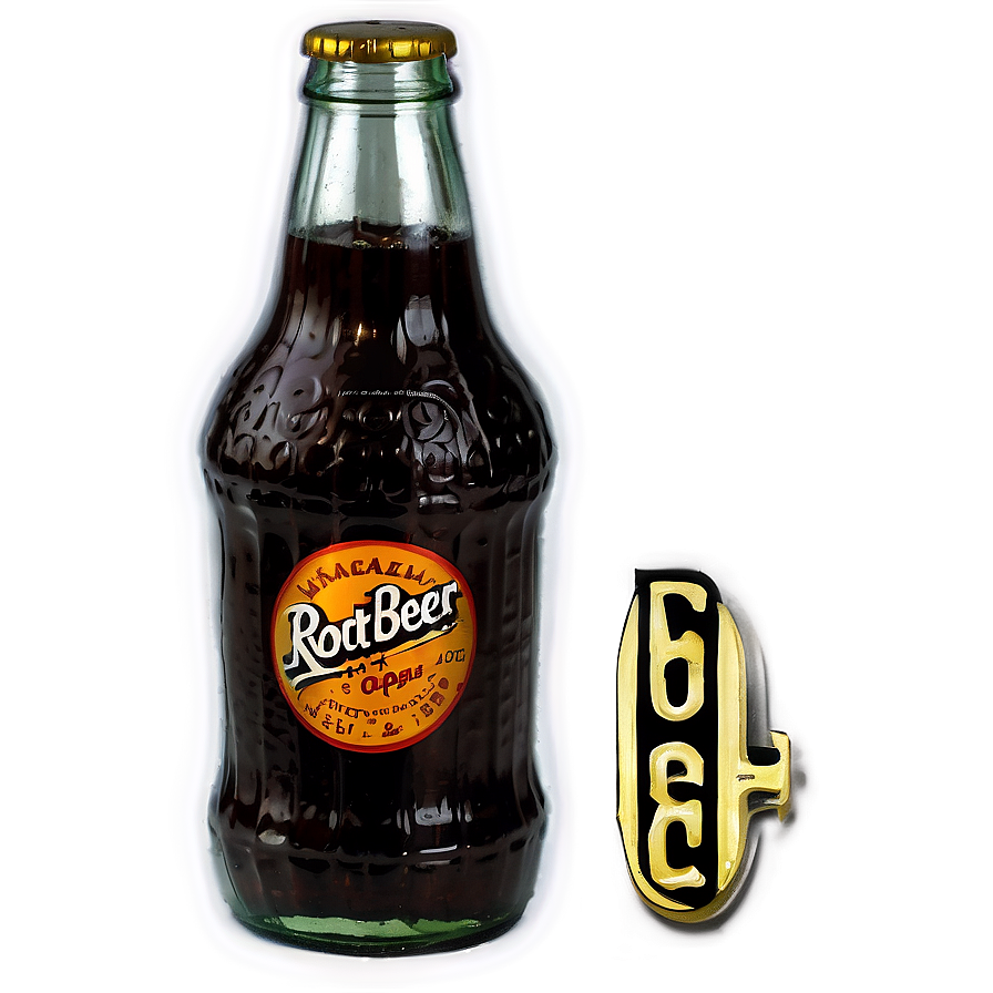 Vintage Root Beer Bottle Png Xqt