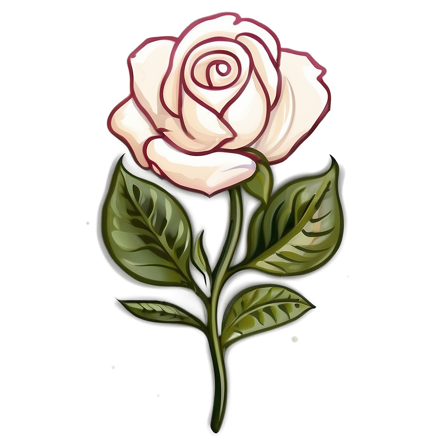 Vintage Rose Emblem Png 06292024