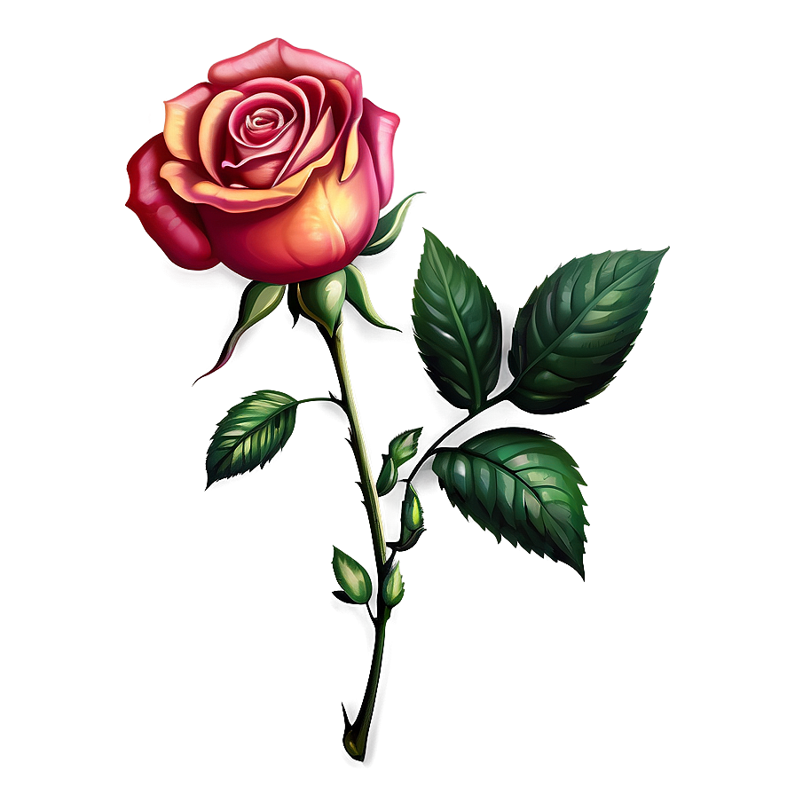 Vintage Rose Emblem Png Ean2