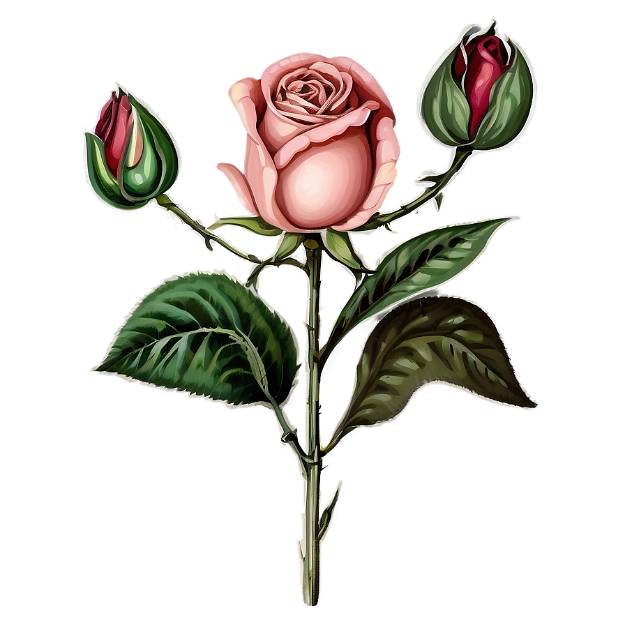 Vintage Rose Essence Png 87