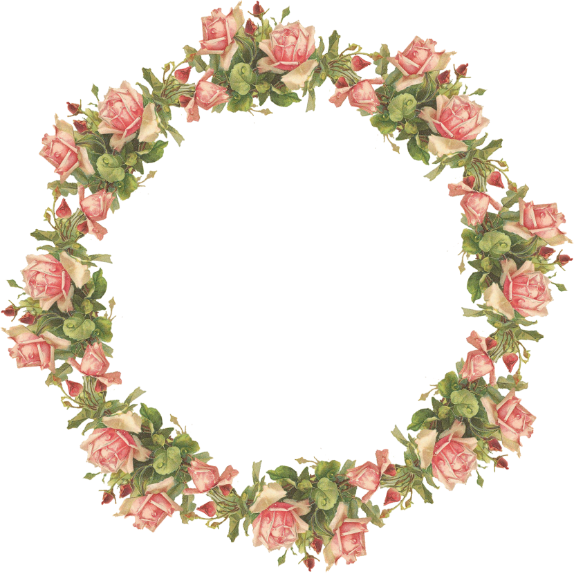 Vintage Rose Frame Design.png