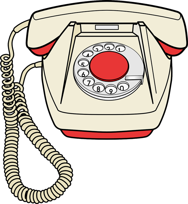 Vintage Rotary Phone Clipart