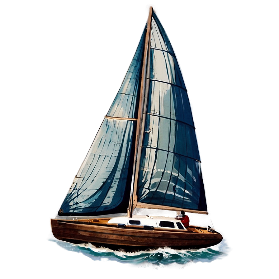 Vintage Sailboat Design PNG 53 PNG image with a transparent background, free high-resolution download