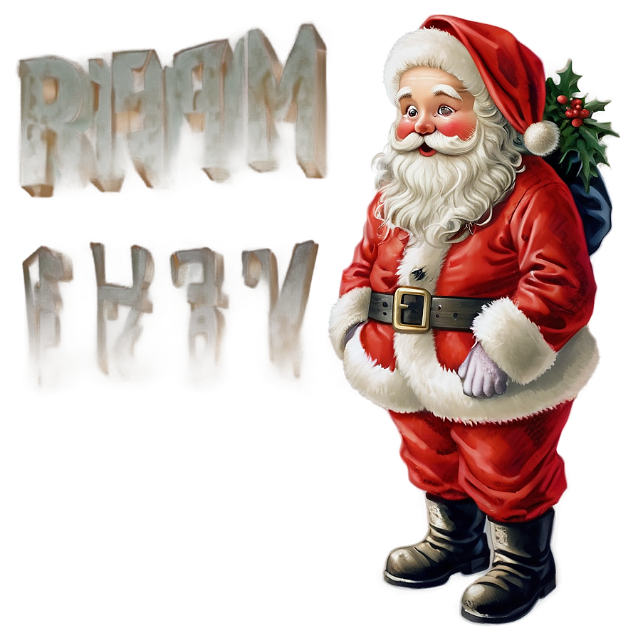 Vintage Santa Claus PNG rel34 PNG with transparent background