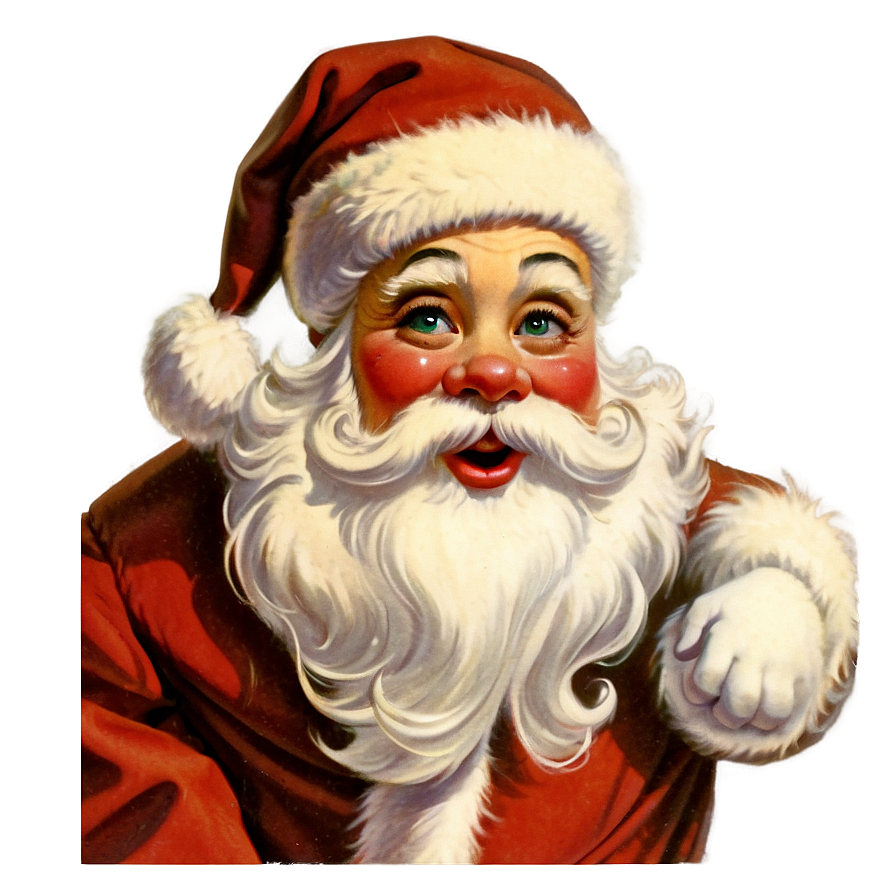 Vintage Santa Claus PNG yue PNG with transparent background