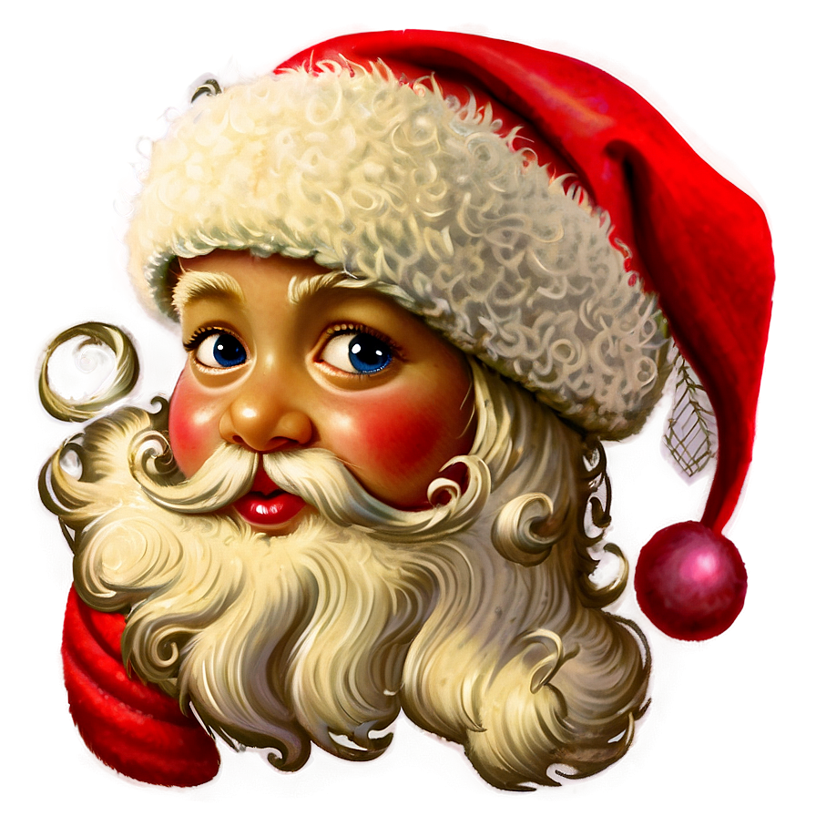 Vintage Santa Hat Style PNG 04302024 PNG image with a transparent background, free high-resolution download