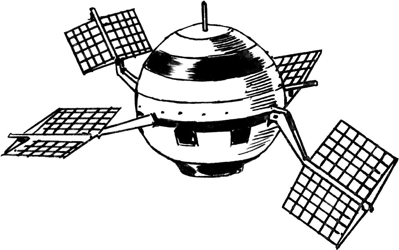 Satellite Round - Pencil Sketch Of Indian Satellite, HD Png Download PNG with transparent background