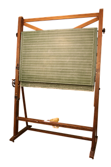 Vintage School Chalkboardwith Eraser PNG with transparent background