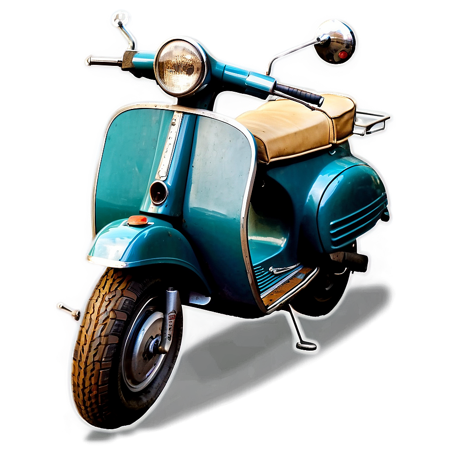 Vintage Scooter PNG 05242024 PNG with transparent background