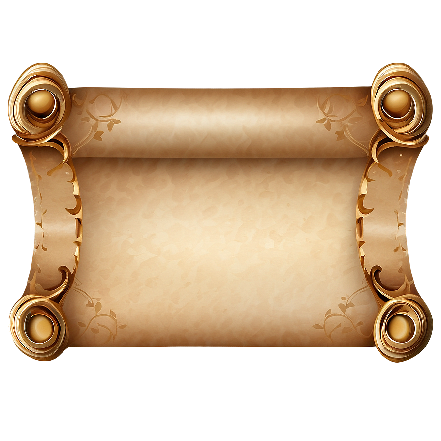 Vintage Scroll Parchment Png 06262024