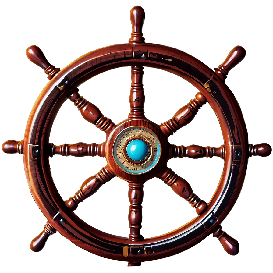 Vintage Ship Steering Wheel Png Mwn