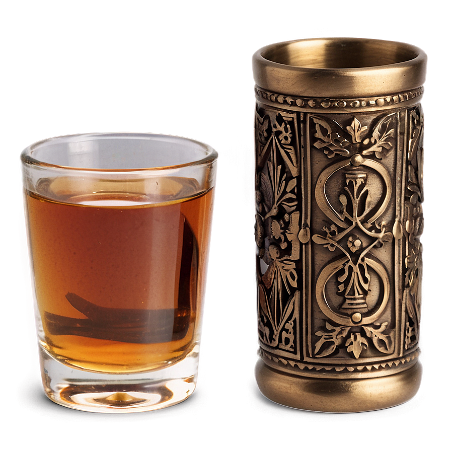 Vintage Shot Glass Png Poo