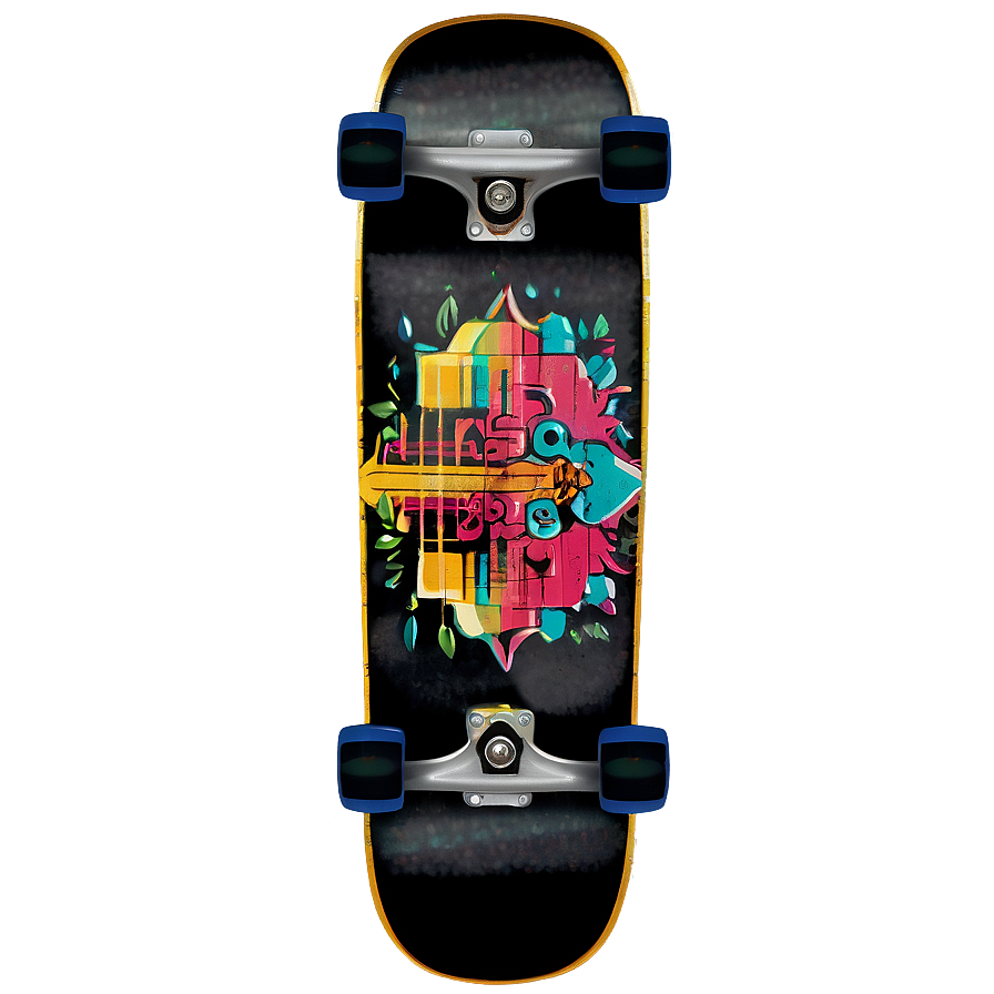 Vintage Skateboard PNG pwa5 PNG with transparent background