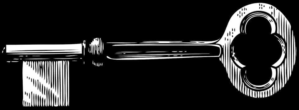 Key Old Skeleton - Key Black And White, HD Png Download PNG with transparent background