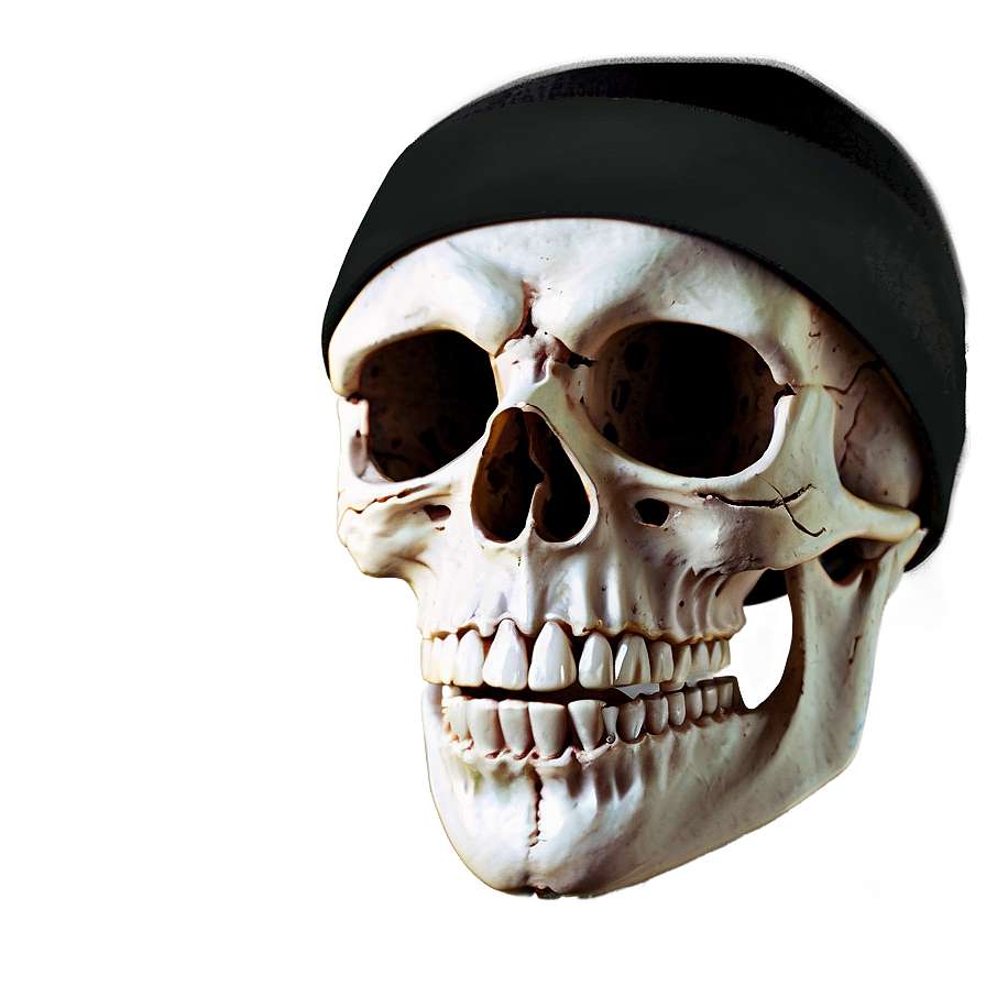 Vintage Skull Face Rendering Png 18