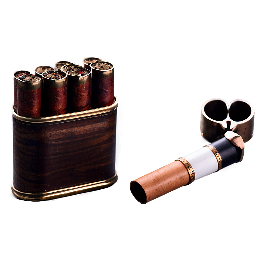 Vintage Smoking Set PNG rwt PNG with transparent background