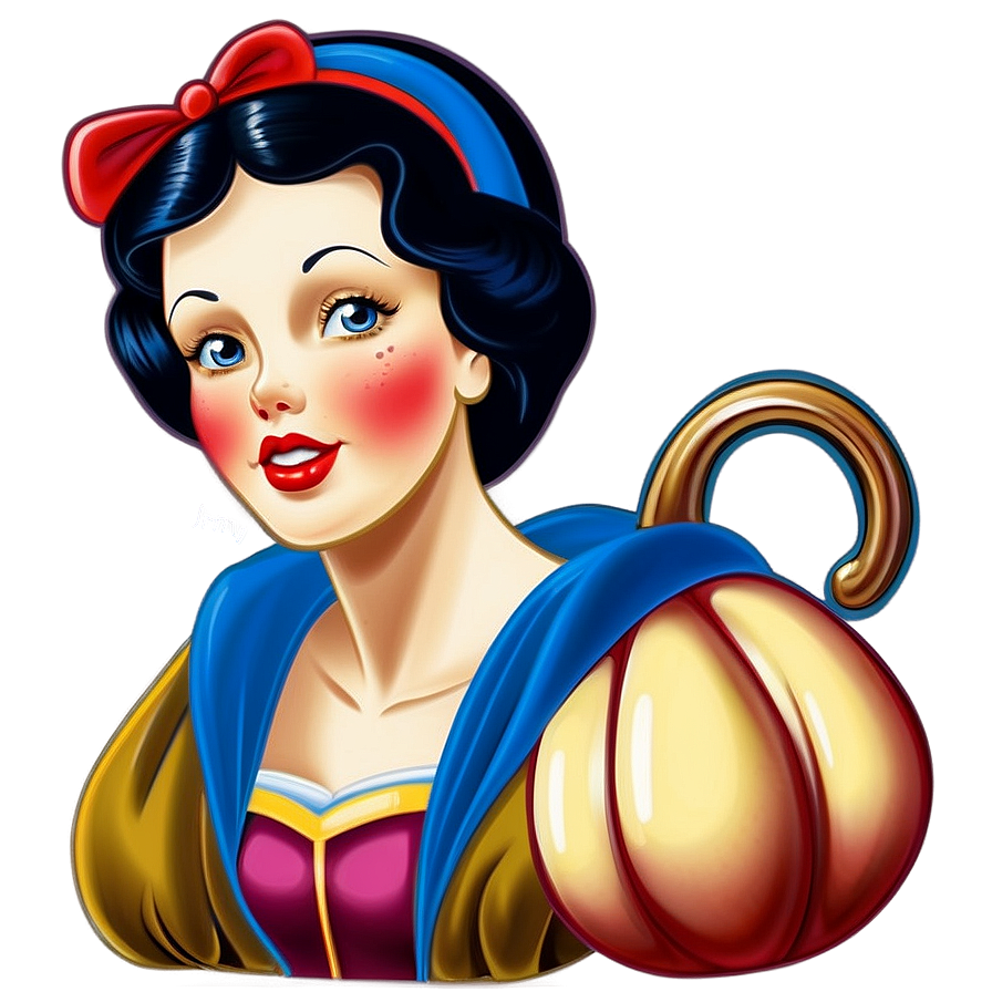 Vintage Snow White Artwork PNG 4 PNG with transparent background