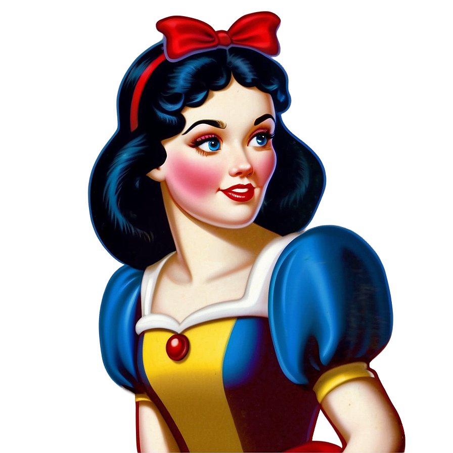 Vintage Snow White Artwork PNG vaa PNG with transparent background