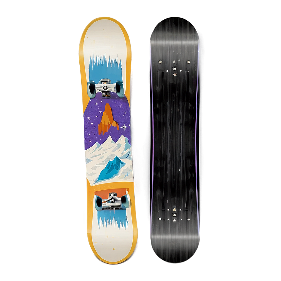 Vintage Snowboard Png 12