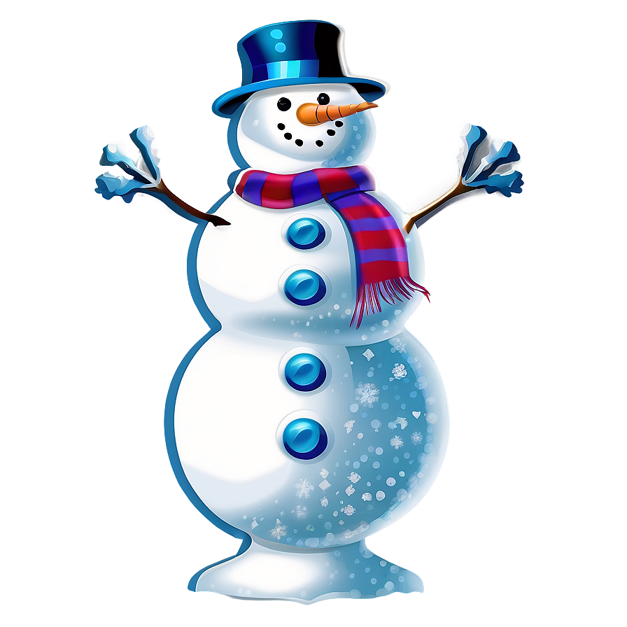 Vintage Snowman Art Png Mdo42