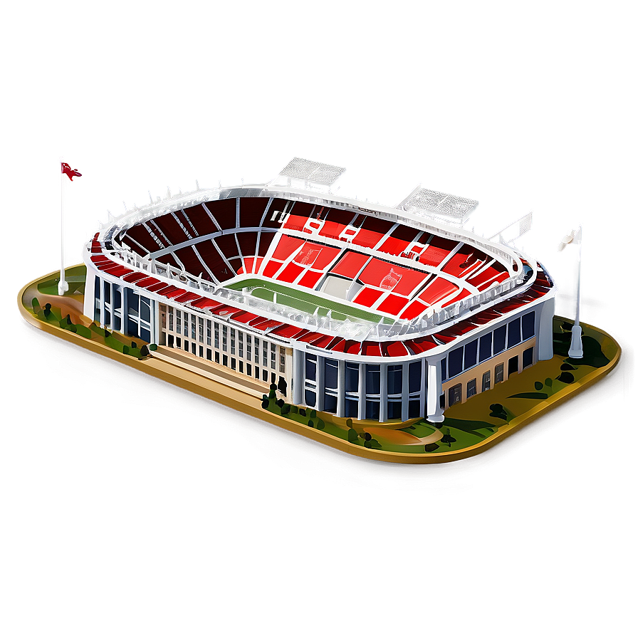 Vintage Soccer Stadium Architecture Png Rht37