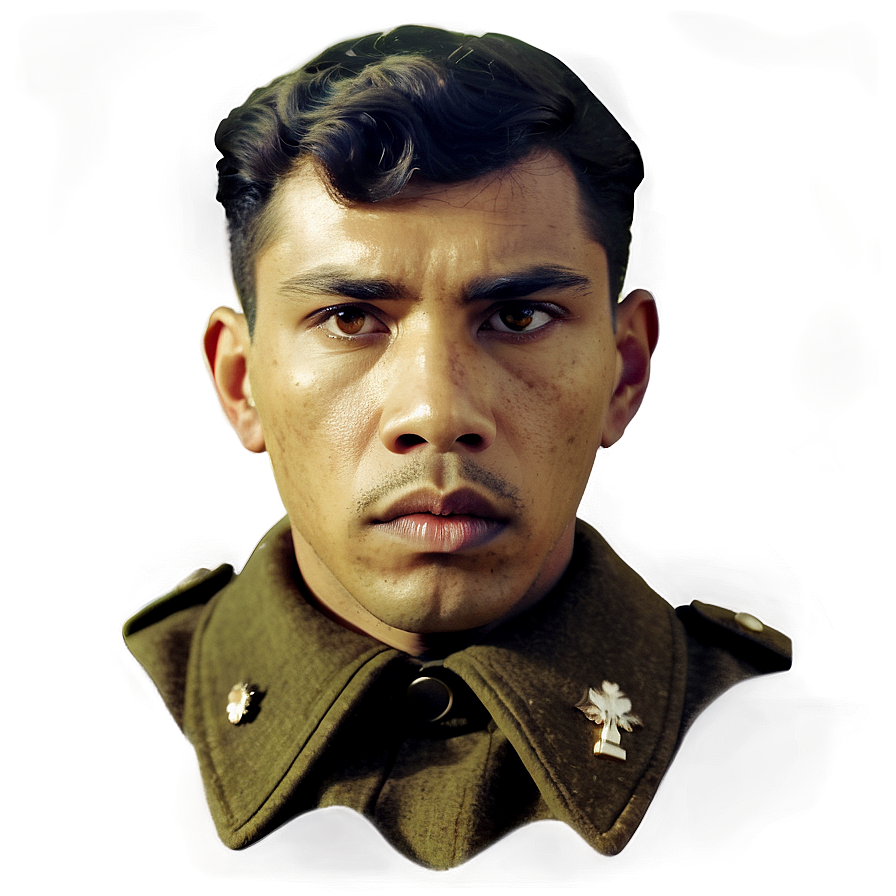 Vintage Soldier Portrait Png Xpv