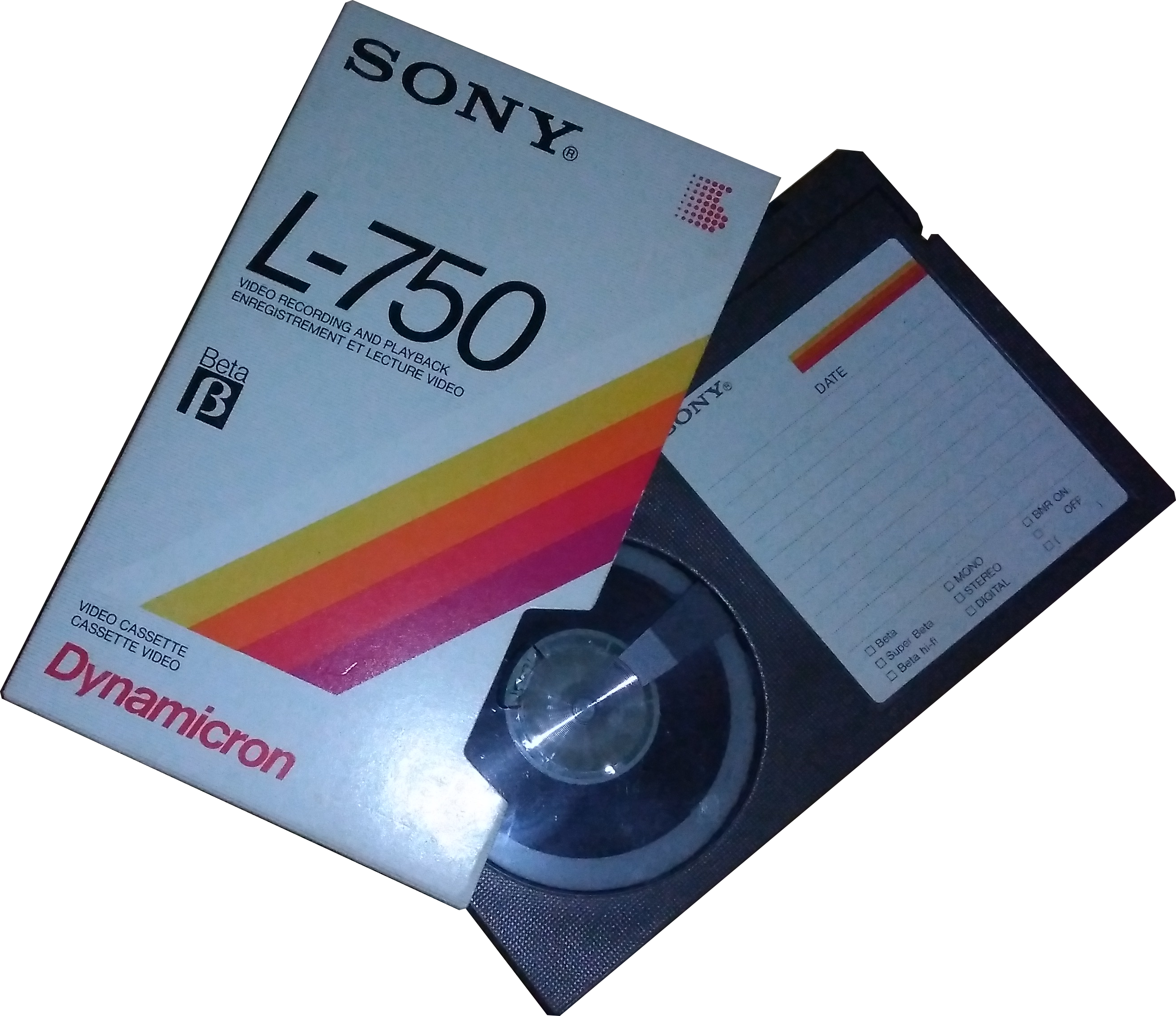 Vintage Sony Betamax Cassette L750