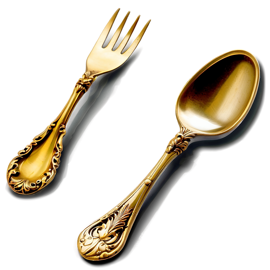 Vintage Spoon And Fork Png 37