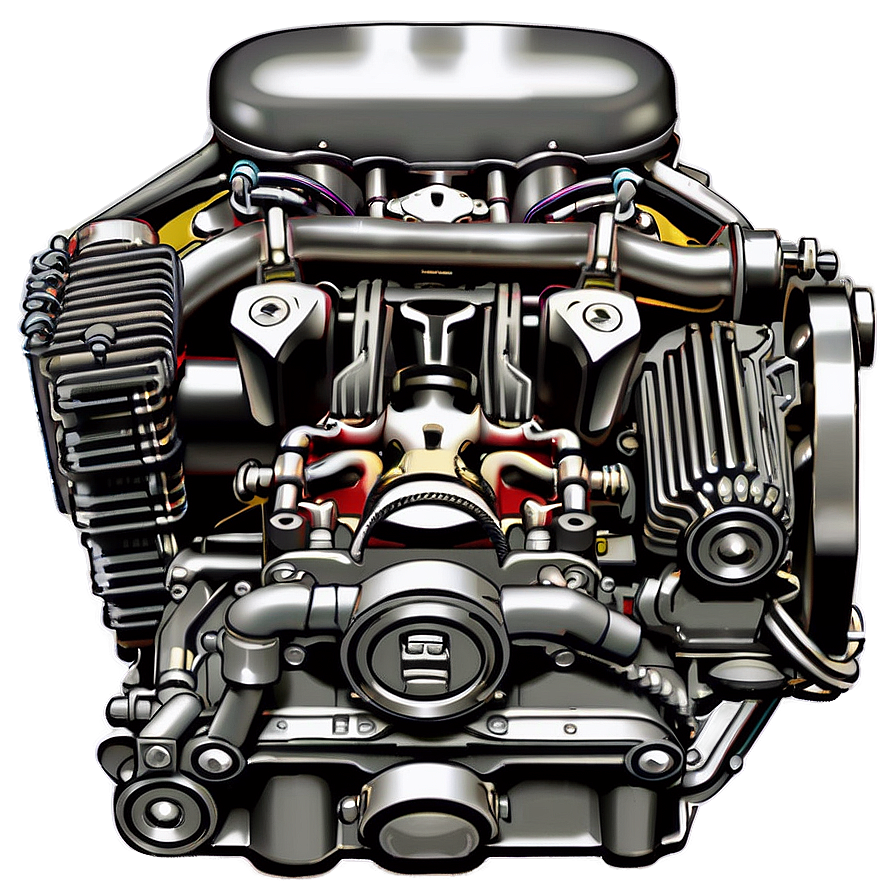 Vintage Sports Car Engine Operation Png 95