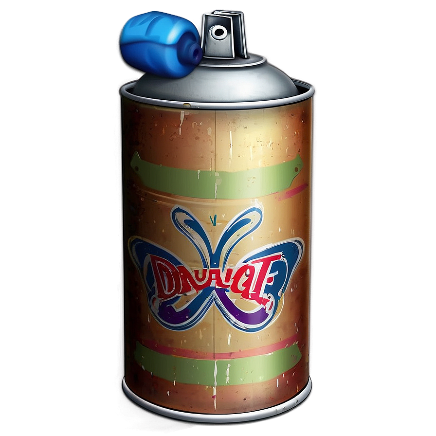 Vintage Spray Paint Can Png Clg