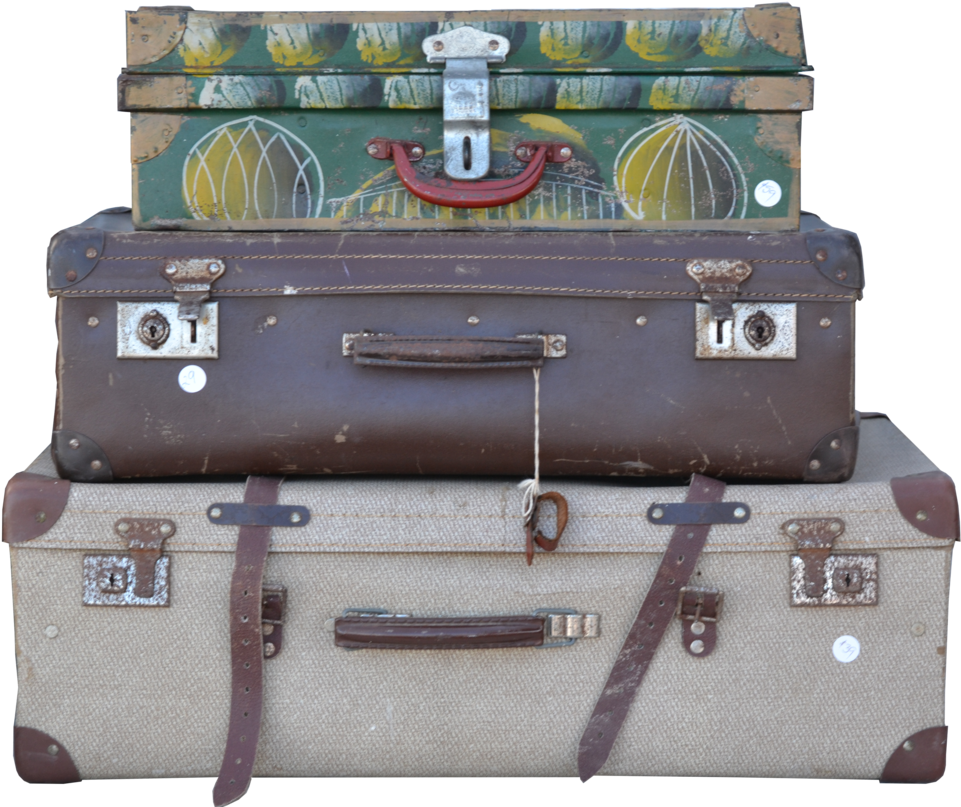 Stacked Luggage Png, Transparent Png PNG with transparent background