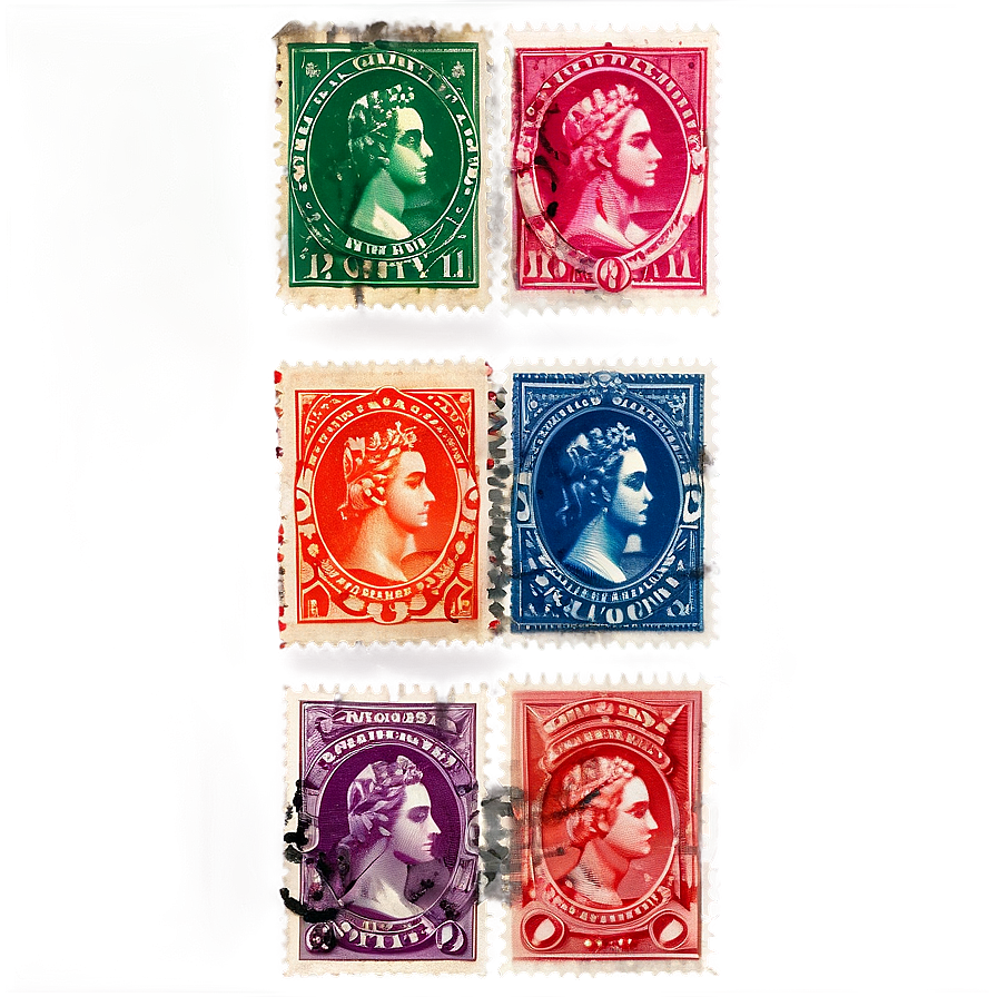 Vintage Stamp Collection Showcase Png 06282024